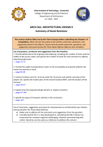 Architectural Design 9 Book Revisions Summary