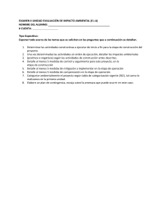 Examen de Evaluaci&oacute;n de Impacto Ambiental (EIA)