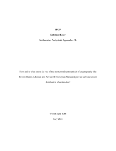 RSA & AES Cryptography: Security Analysis