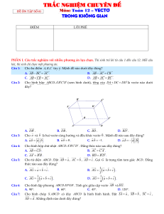 Vector Problems in 3D Space - High School Worksheet