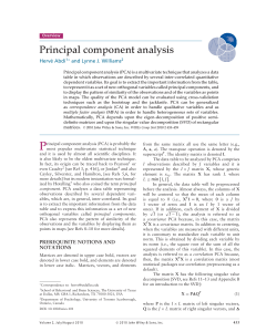 Principal Component Analysis (PCA) Overview