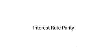 Interest Rate Parity: Exchange Rates & Interest Rates
