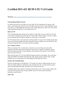 HCIP-LTE V1.0 Guide: Understanding Mobile Networks