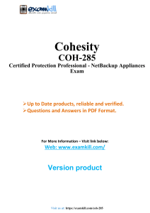 COH-285: Complete Study PDF with Updated Exam Questions & Answers (2025 Latest Edition)