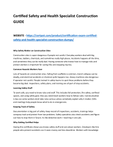 Construction Safety Guide: Hazards, Training, & Certification