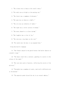 Descriptive Writing Examples: Metaphors, Similes & Imagery