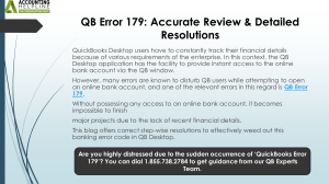 QuickBooks Error 179: Solutions & Troubleshooting Guide