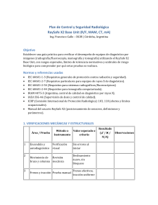 Plan de Seguridad Radiol&oacute;gica: RaySafe X2, Imagen Diagn&oacute;stica