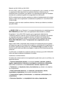 Relaci&oacute;n ISO 31000 e ISO 27001: Comprensi&oacute;n del contexto