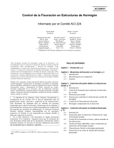 Control de Fisuraci&oacute;n en Estructuras de Hormig&oacute;n: Informe ACI 224R-01