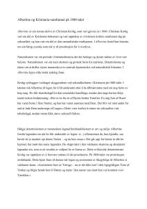 Albertine og Kristiania-samfundet i det 19. &aring;rhundrede Analyse