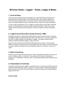 Mi'kmaw Healers: Roles, Lodges & Marks | Spiritual Wellbeing