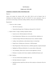 Steel Design Codes: AISC vs. Uzbekistan/Russian Standards