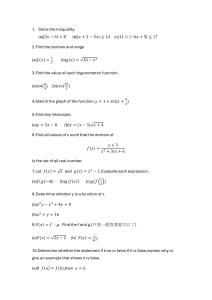 Precalculus & Algebra Problems: Inequalities, Functions, Trigonometry