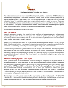 Data Center Fire Safety & HDD Sound Sensitivity