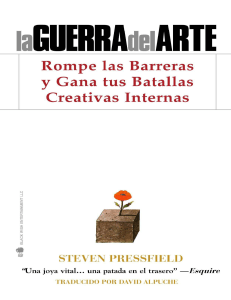 La Guerra del Arte: Steven Pressfield - Batallas Creativas
