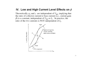 BJT Low & High Current Level Effects on Beta | Semiconductor Devices
