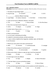 MAPEH 6 ARTS: First Periodical Test on Logo Design & Commercial Art