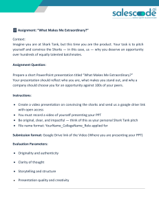 "What Makes Me Extraordinary?" Assignment