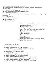 Powerlifting Exercises: Squat, Bench Press, Deadlift Guide