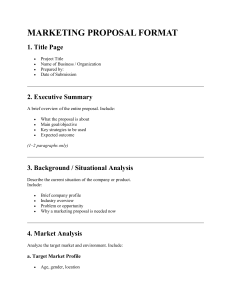 Marketing Proposal Format: Template & Guide