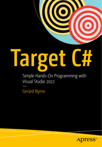 Target C#: C# Programming with Visual Studio 2022