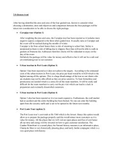 Guided Tour Package Selection: Port Louis Tour Report