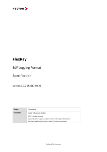 FlexRay BLF Logging Format Specification v1.7.2 - Vector Informatik