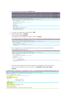 IP & ICMP Packet Analysis: Fragmentation, TTL, Checksum Explained