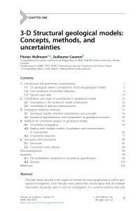 3-D Structural Geological Models: Concepts, Methods, Uncertainties