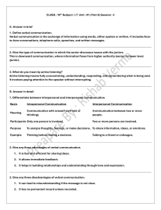 Communication Process: Components, Levels, and Ethics