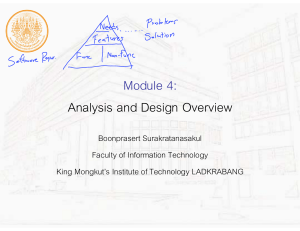 Software Analysis & Design Overview: Module 4 for Software Engineering