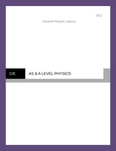 AS & A Level Physics: Measurement Techniques & Errors (2012)