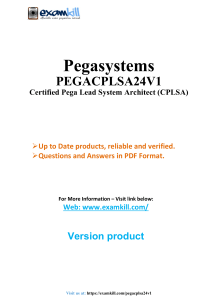 PEGACPLSA24V1: Complete Study PDF with Practice Questions & Answers (2025 Edition)