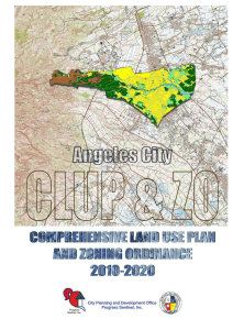 Angeles City Comprehensive Land Use Plan & Zoning Ordinance 2010-2020