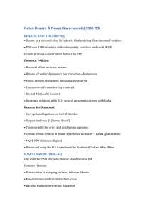 Benazir & Nawaz Governments (1988-99): Policies, Dismissals, History