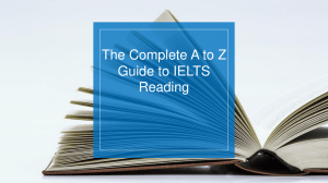 Complete A to Z Guide to IELTS Reading
