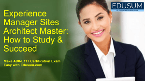 AD0-E117 Exam Prep: AEM Sites Architect Master Certification