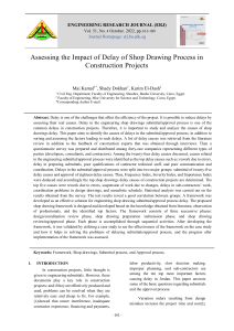 Assessing Shop Drawing Delay Impact in Construction Projects