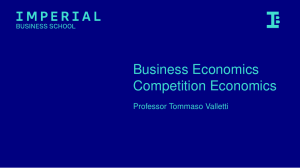 Business & Competition Economics: Market Definition & Analysis