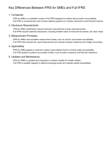 IFRS for SMEs vs. Full IFRS: Key Differences Explained