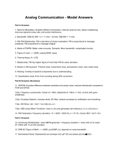 Analog Communication Model Answers