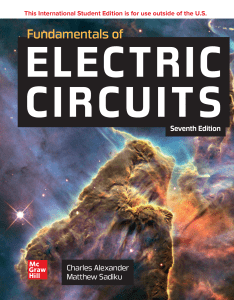 Fundamentals of Electric Circuits Seventh Edition - Alexander & Sadiku
