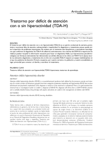 TDA-H: Diagn&oacute;stico, Tratamiento y Manejo del Trastorno por D&eacute;ficit de Atenci&oacute;n