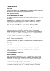 CORRE&Ccedil;&Acirc;O METABOLICA