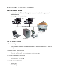 Computer Networks: Basic Concepts, Uses, Components, Advantages & Disadvantages