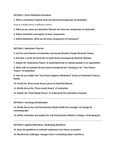 Motivation Theories & Concepts: Study Guide for Organizational Behavior