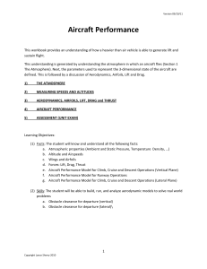 Aircraft Performance Workbook: Aerodynamics & Flight Dynamics