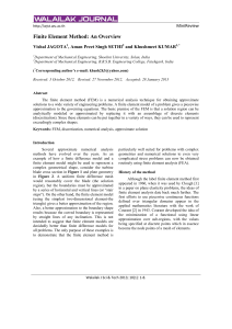 Finite Element Method (FEM) Overview: Numerical Analysis Technique