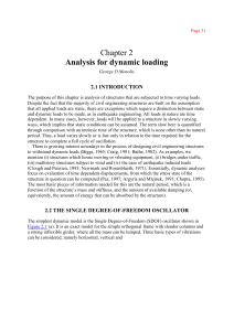 Dynamic Loading Analysis: SDOF Oscillator